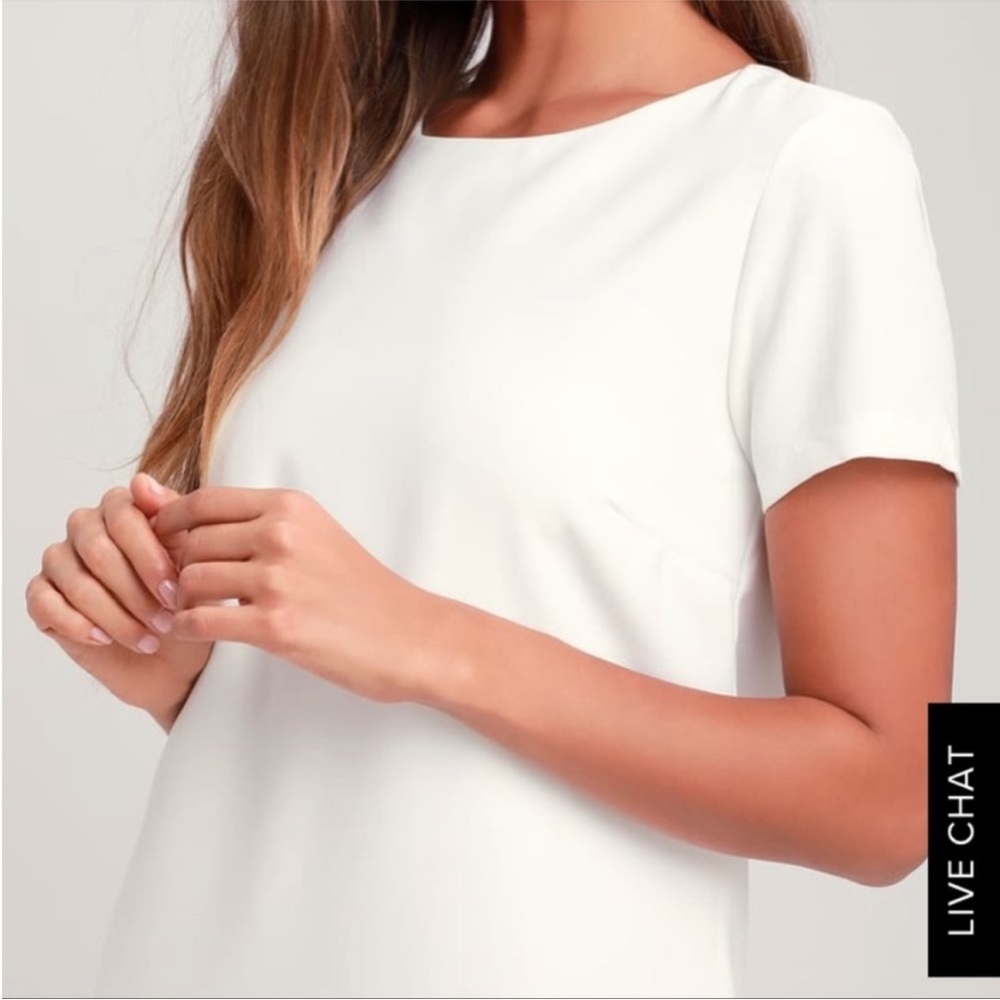 Lulus Ivory Shift Dress - Picture 4 of 8